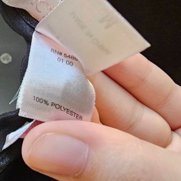 Vintage Victoria's Secret Y2K Black Maxi Slip Dress Lace Up Sides Size Medium - Picture 14 of 14